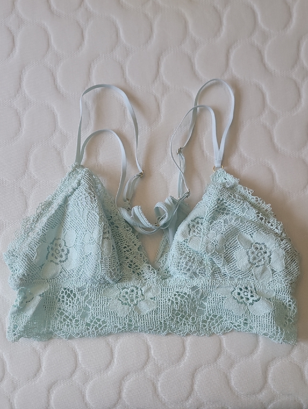 aerie Light Blue Lace Bralette
